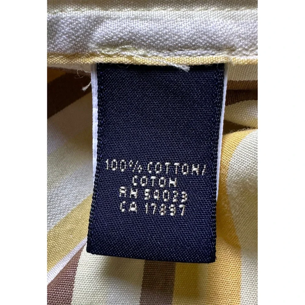 Banana‎ Republic XL Button Down Shirt Striped Long Sleeve Casual Mens Soft Wash
